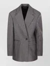 P.a.r.o.s.h Checked Pattern Front Pockets Long Sleeves In Metallic