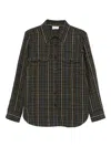 P.a.r.o.s.h Checked Sequin-embellished Shirt In Gold