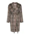 P.a.r.o.s.h Checkered Coat In Brown