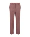 P.a.r.o.s.h Checkered Straight Tube Casual Pants In Rosa