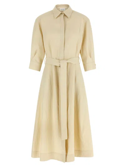 P.a.r.o.s.h P. A.r. O.s. H. Chemisier Dress In Neutral
