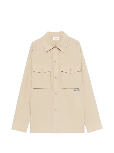 P.a.r.o.s.h Parosh Nylon And Cotton Shirt In Neutral