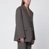 P.a.r.o.s.h . Chestnut-coloured Wool Blend Jacket In Gray