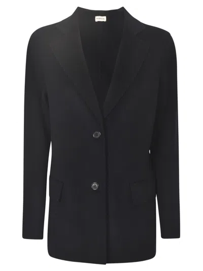 P.a.r.o.s.h Chic Wool And Cashmere Blend Jacket With Elegant Tailored Design In Black