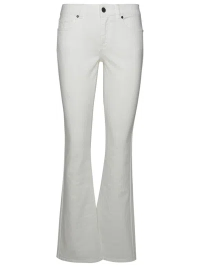 P.A.R.O.S.H P.A.R.O.S.H. 'CHIMERA' WHITE COTTON BLEND JEANS