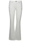 P.A.R.O.S.H P.A.R.O.S.H. 'CHIMERA' WHITE COTTON BLEND JEANS