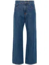P.a.r.o.s.h Straight Leg Denim Trousers In Blue