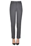 P.a.r.o.s.h Cigarette Trousers In Gray