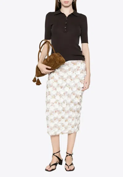 P.a.r.o.s.h Cipria Knitted Top In Brown