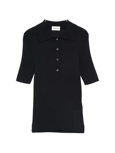 P.a.r.o.s.h Cipria Polo Top In Black