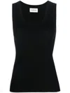 P.a.r.o.s.h Parosh Maglia Smanicata In Black