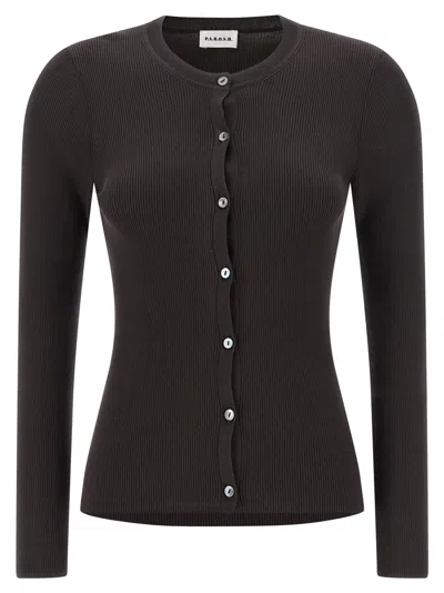 P.a.r.o.s.h Cipria26 Cardigan In Black