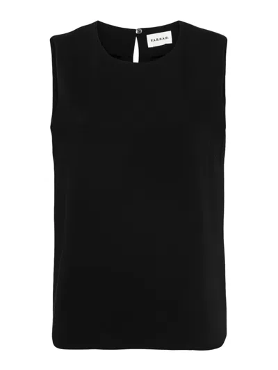 P.a.r.o.s.h Sleeveless Cady Blouse In Black