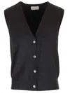 P.A.R.O.S.H CLASSIC VEST JACKETS GREY