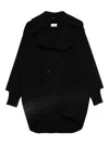 P.a.r.o.s.h P. A.r. O.s. H. Double-breasted Beige Coat In Black
