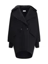P.a.r.o.s.h P. A.r. O.s. H. Double-breasted Beige Coat In Black