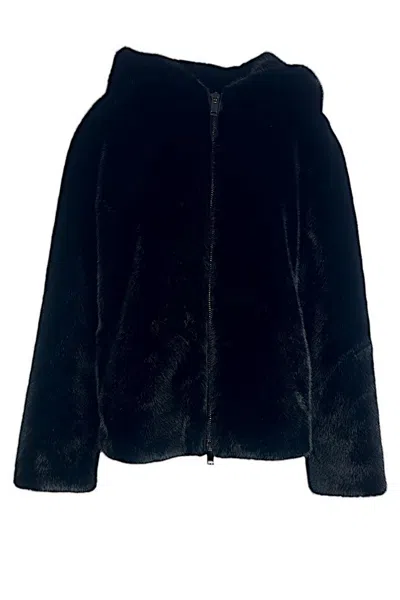 P.a.r.o.s.h Parosh Coats Black In Blue