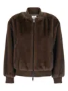P.a.r.o.s.h P. A.r. O.s. H. Faux Fur Bomber Jacket In Brown