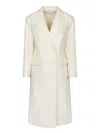 P.a.r.o.s.h Cappotto Doppiopetto Burro In Gray