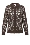 P.a.r.o.s.h Parosh Cozy Cotton Blend Coat In Multicolor
