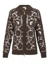 P.a.r.o.s.h Parosh Cozy Cotton Blend Coat In Multicolor
