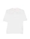 P.a.r.o.s.h Collared Polo Top In White