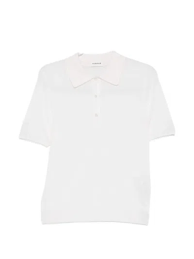 P.a.r.o.s.h Collared Polo Top In White