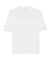 P.a.r.o.s.h Collared Polo Top In White