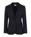P.a.r.o.s.h . Collared Single-breasted Blazer In Black