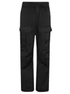 P.a.r.o.s.h Parosh Straight-leg Trousers With Elastic Waistband And Functional Pockets In Black