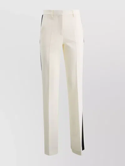 P.a.r.o.s.h Contrasting Side Stripe Trousers In Neutral