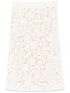 P.a.r.o.s.h Copper Midi Skirt In Weiss