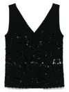 P.a.r.o.s.h Copper Tank Top In Black