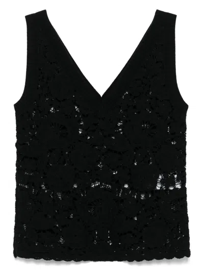 P.a.r.o.s.h Copper Tank Top In Black