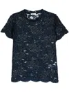 P.a.r.o.s.h Corded-lace Blouse In Blue