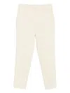 P.a.r.o.s.h White Pressed-crease Tailored Trousers In Neutral