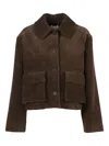 P.a.r.o.s.h Corduroy Pocket Jacket In Brown
