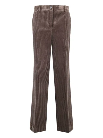 P.a.r.o.s.h Corduroy Straight-leg Trousers In Brown