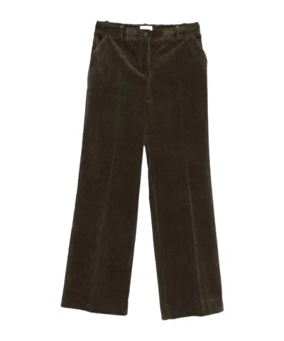 P.A.R.O.S.H CORDUROY STRAIGHT-LEG TROUSERS