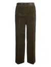 P.a.r.o.s.h Corduroy Straight-leg Trousers In Green