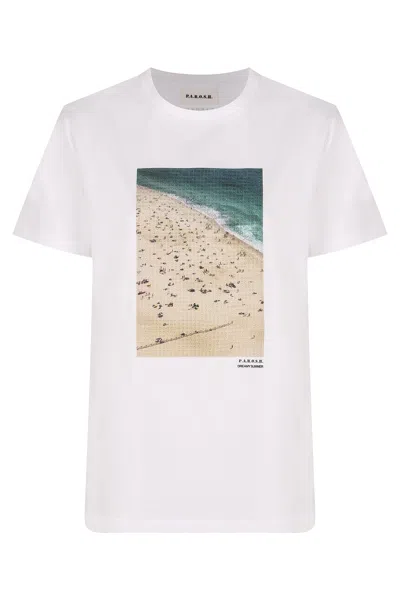 P.a.r.o.s.h Givenchy Cotton Crew-neck T-shirt In White