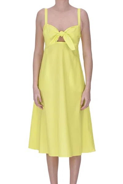 P.a.r.o.s.h Cotton Dress In Yellow