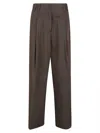 P.a.r.o.s.h Cotton Gabardine Wide Leg Trousers In Blue