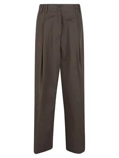 P.A.R.O.S.H COTTON GABARDINE TROUSERS