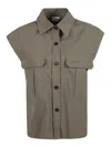 P.a.r.o.s.h . Relaxed Fit Polyamide Shirt With Button-down Front