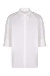 P.a.r.o.s.h White Cotton Shirt In White