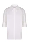 P.a.r.o.s.h White Cotton Shirt In White