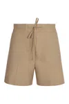 P.a.r.o.s.h . Bermuda Shorts With Drawstring Waist In Neutral