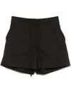 P.a.r.o.s.h Drawstring Shorts In Black