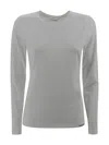P.a.r.o.s.h Cotton T-shirt With Embroidery In Gray